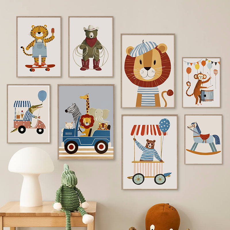 Baby Nursery Design - Divertenti Poster e Stampe su Tela