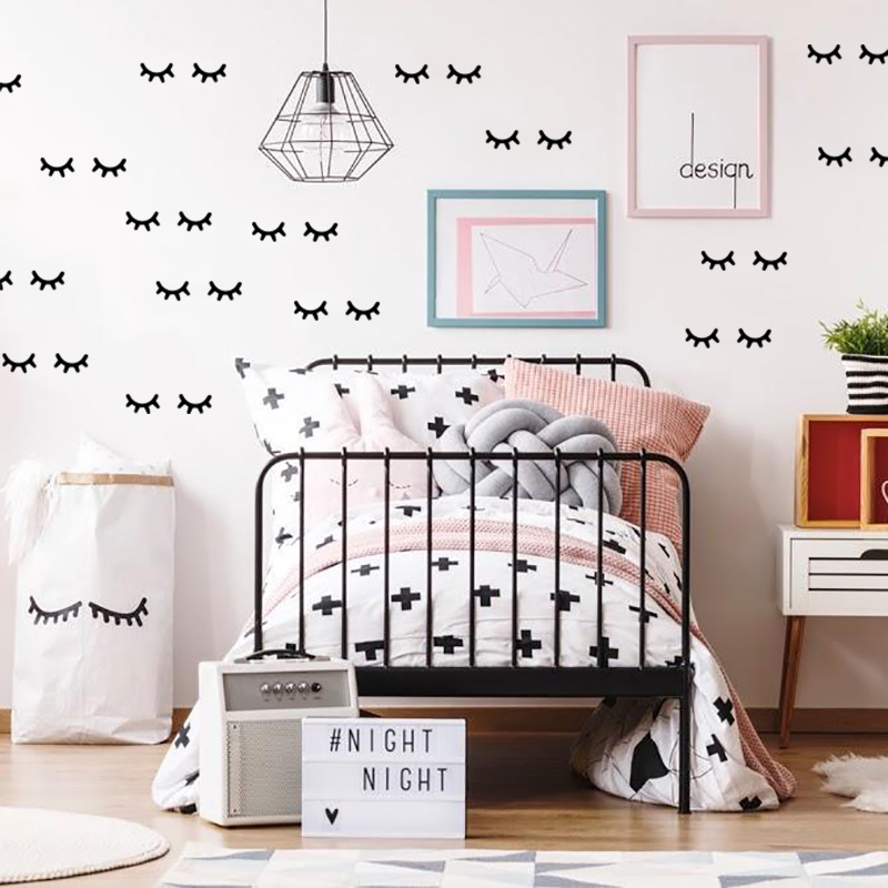 Baby Nursery Girl Room - Decorazione Della Stanza dei capretti Ciglia