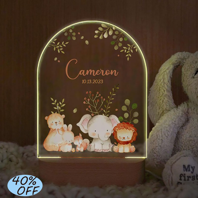 Nome personalizzato Luce nottu - Baby Nursery Girl Room recensione e prezzo
