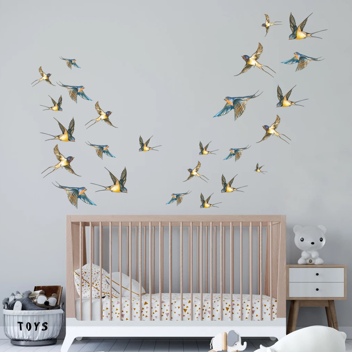 4 pezzi adesivi murali per ucc - Baby Nursery Accessories recensione e prezzo