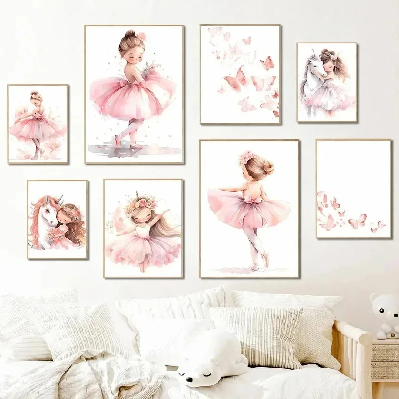 Poster di Ballerina Rosa, Unic - Baby Nursery Girl Room recensione e prezzo