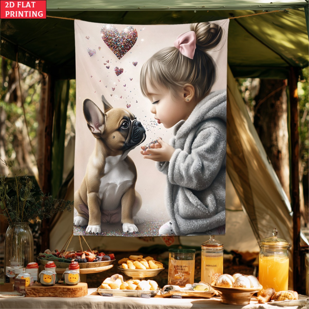 Ragazza con bulldog francese c - Baby Nursery Girl Room recensione e prezzo