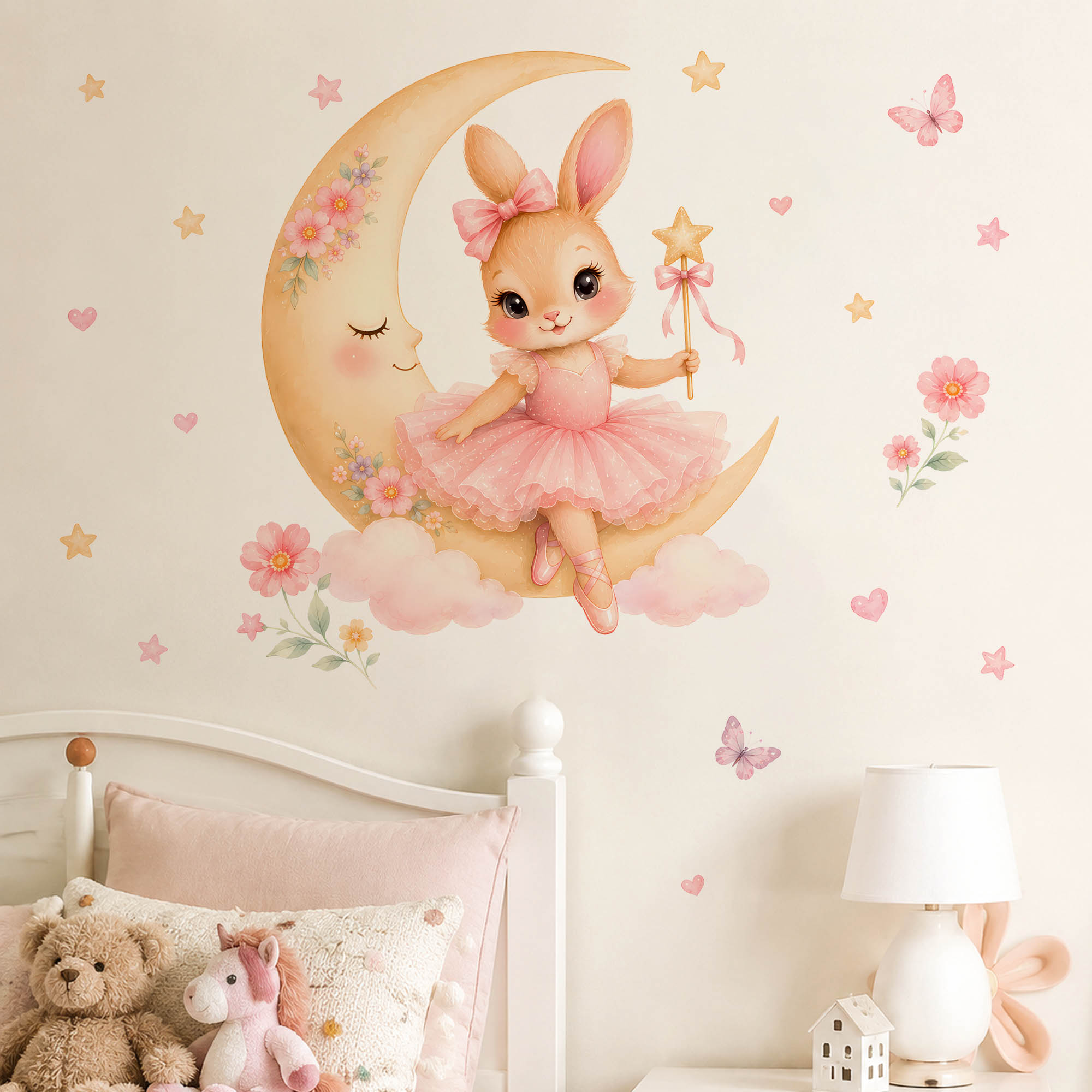 Adesivi Murali Acquerello Ball - Baby Nursery Girl Room recensione e prezzo