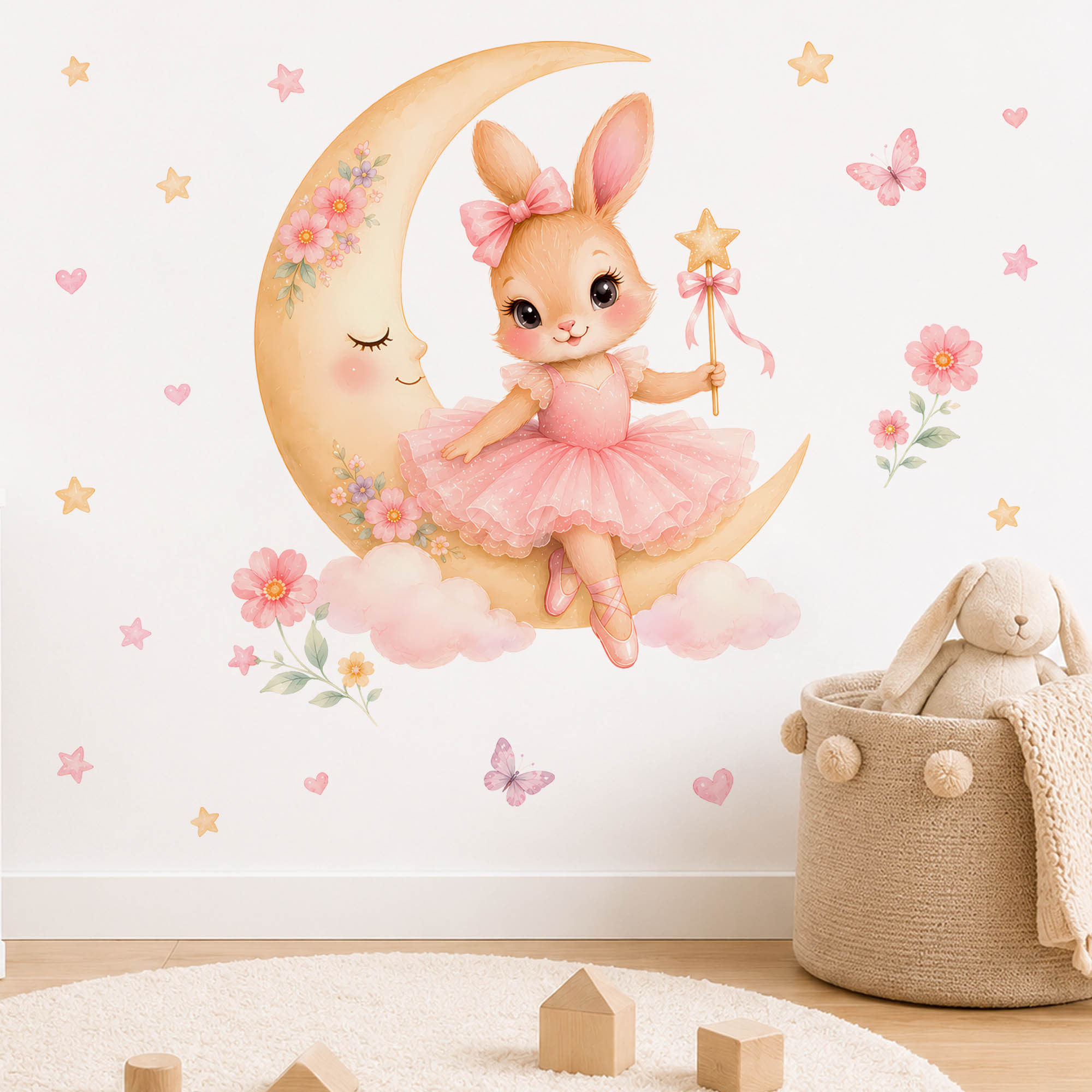 Adesivi Murali Acquerello Ball - Baby Nursery Girl Room recensione e prezzo
