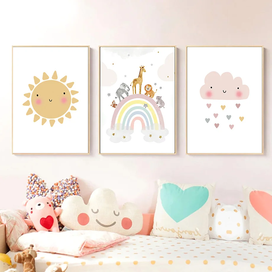 Poster e Stampe Nordiche con G - Baby Nursery Girl Room recensione e prezzo