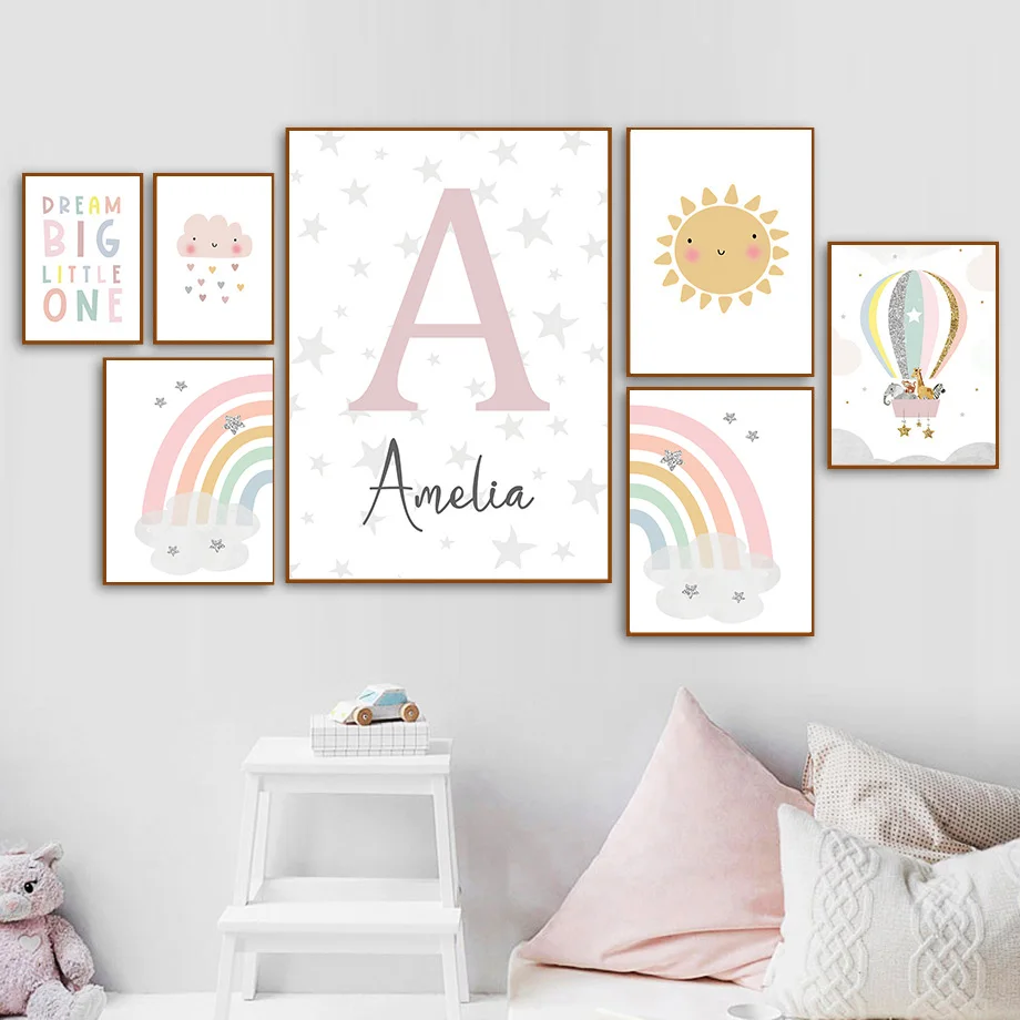 Poster e Stampe Nordiche con G - Baby Nursery Girl Room recensione e prezzo