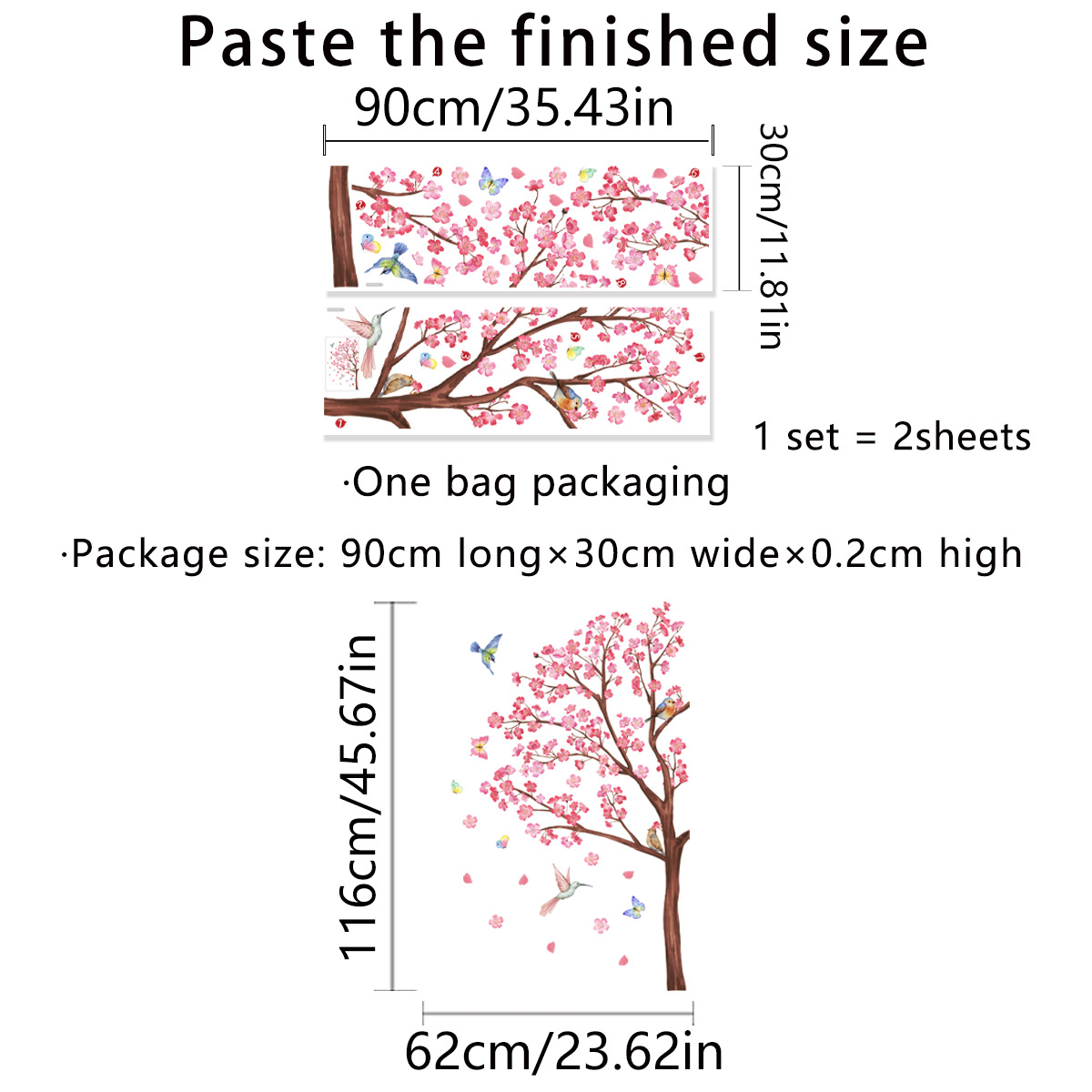 Adesivi murali fiore uccello a - Baby Nursery Accessories recensione e prezzo