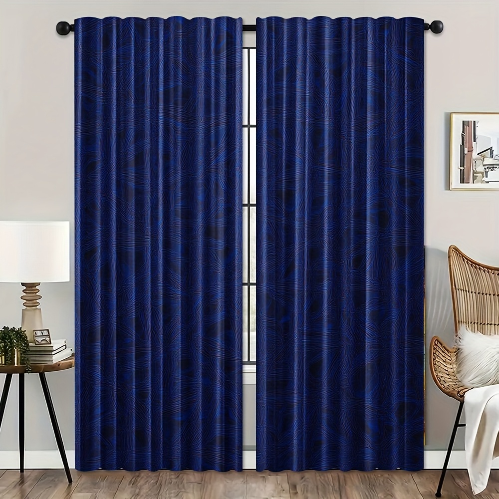Tende Geometriche a Righe Blu, - Blackout Curtain Nursery recensione e prezzo