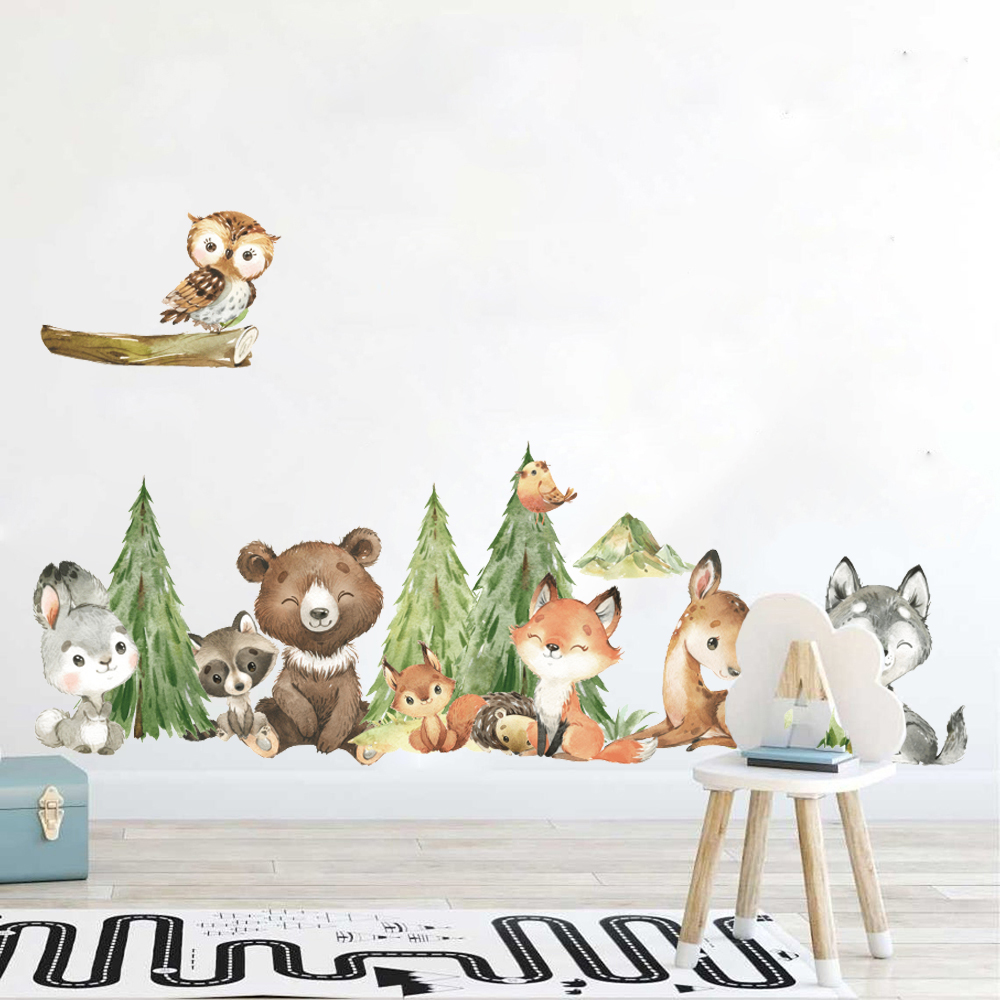 Cartoon Acquerello Foresta Ani - Baby Nursery Design recensione e prezzo
