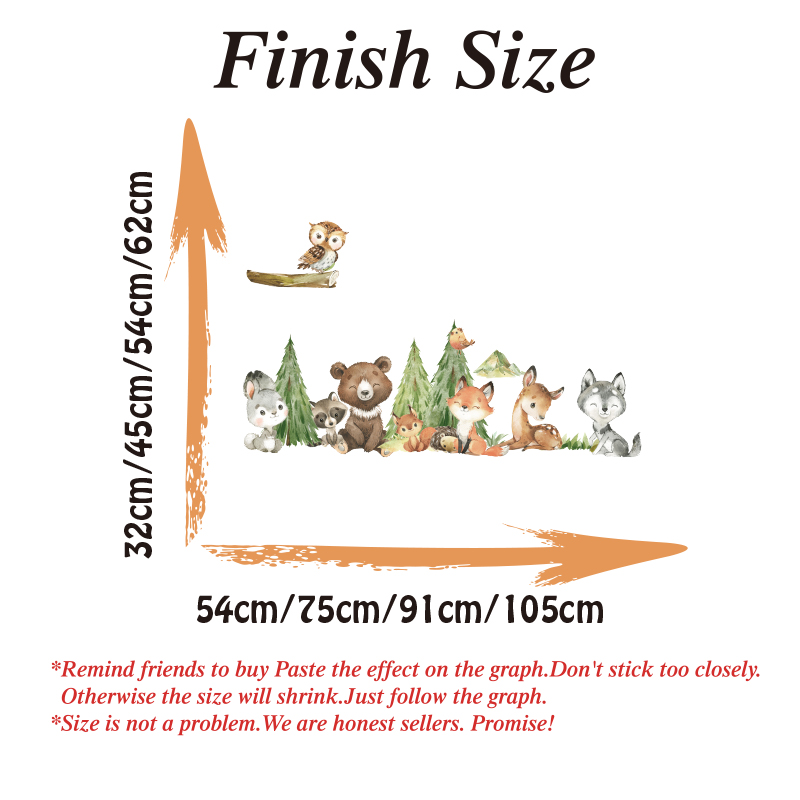 Cartoon Acquerello Foresta Ani - Baby Nursery Design recensione e prezzo
