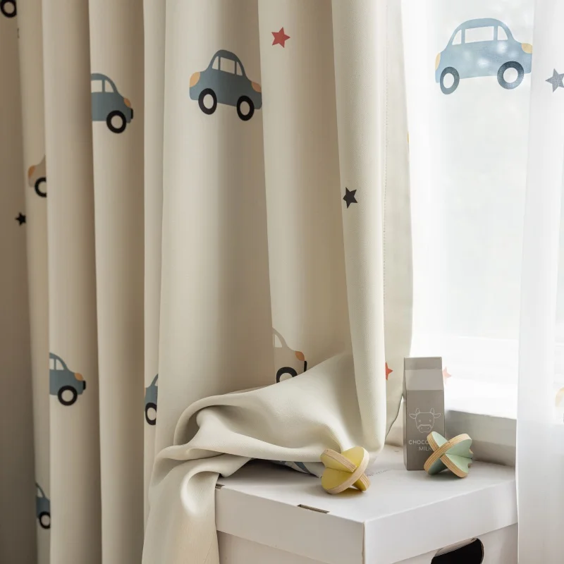Cartoon Cute Print Car Pattern - Blackout Curtain Nursery recensione e prezzo
