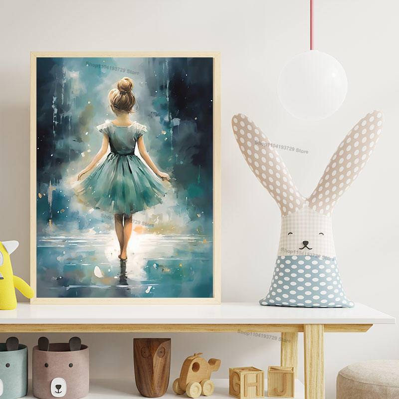 Quadro su tela con ballerina a - Baby Nursery Girl Room recensione e prezzo
