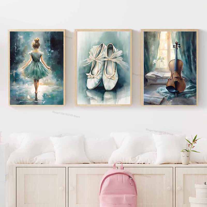 Quadro su tela con ballerina a - Baby Nursery Girl Room recensione e prezzo