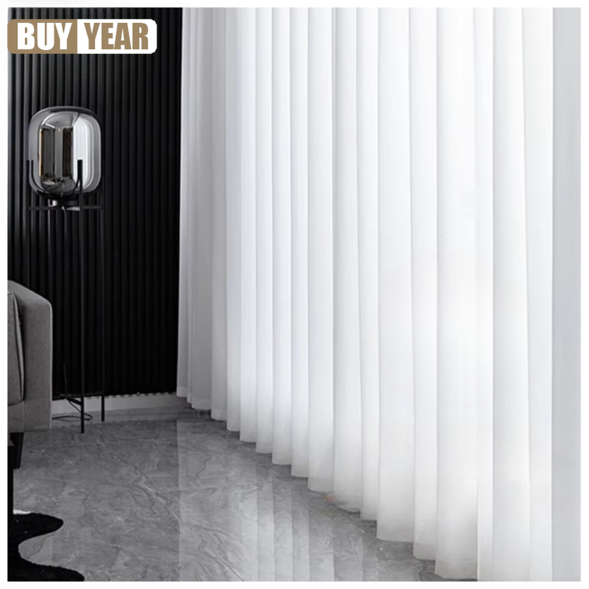 Tende in tulle bianco solido d - Blackout Curtain Nursery recensione e prezzo