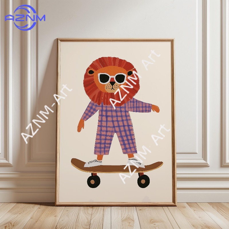 Poster Divertente con Animali  - Baby Nursery Design recensione e prezzo