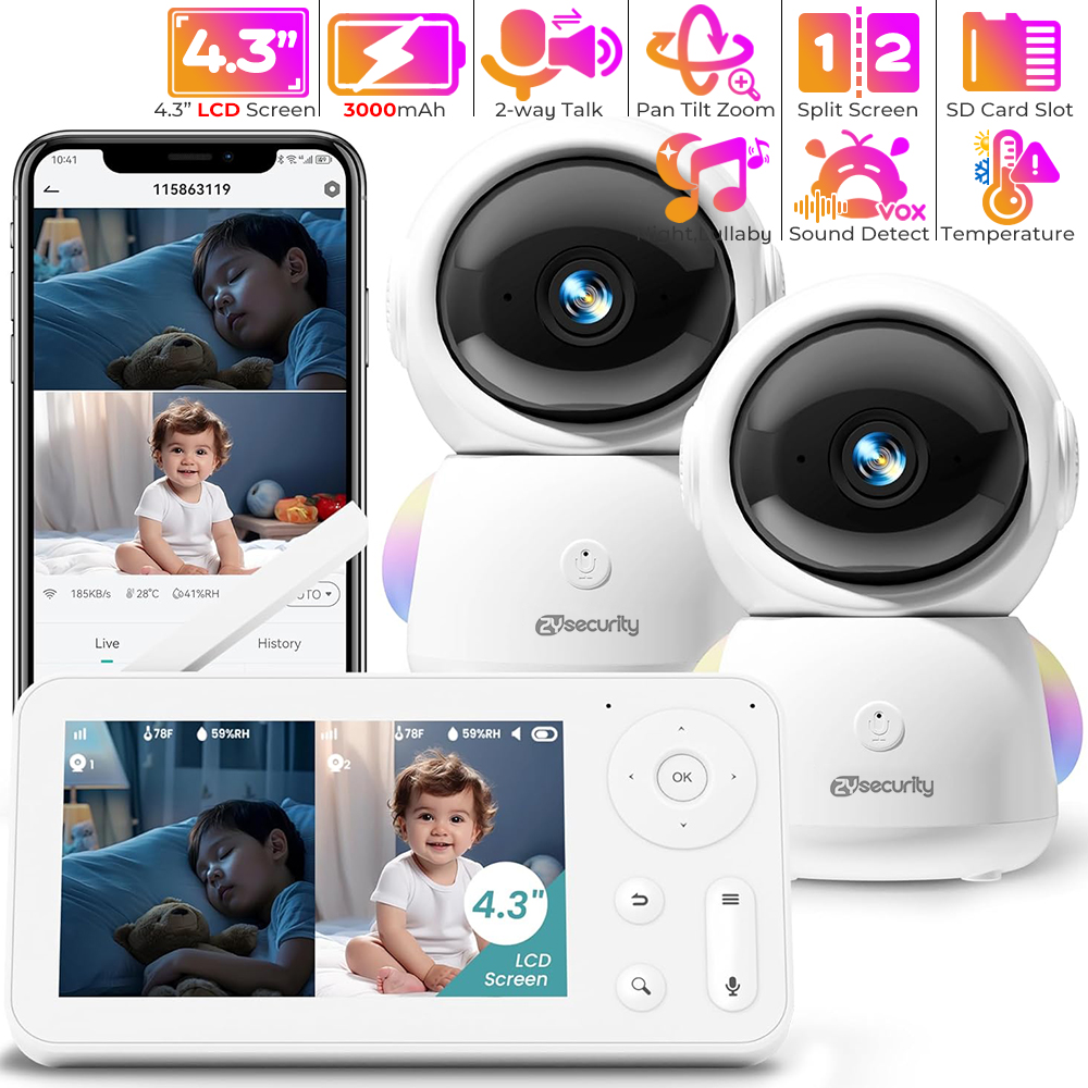 Baby monitor 2K con 2 telecame - Baby Nursery Design recensione e prezzo