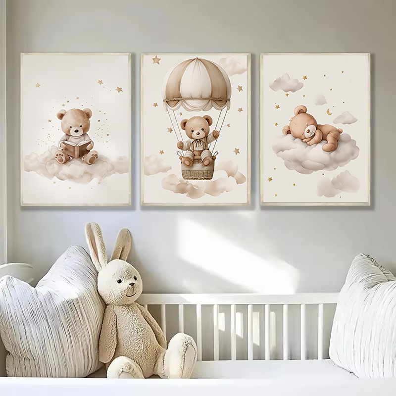3 pz/set Bohemian Teddy Bear A - Baby Nursery Design recensione e prezzo